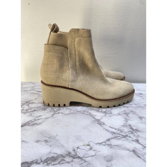 Dole Vita Women's Suede Waterproof Ankle Boots SZ 10 - Picture 3 of 6